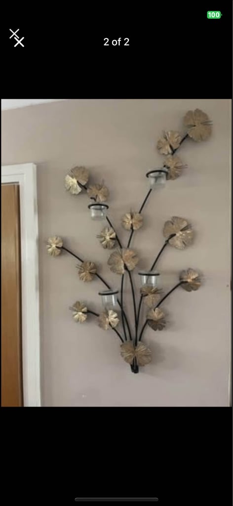 Decorative Metal Wall Candle Holder
