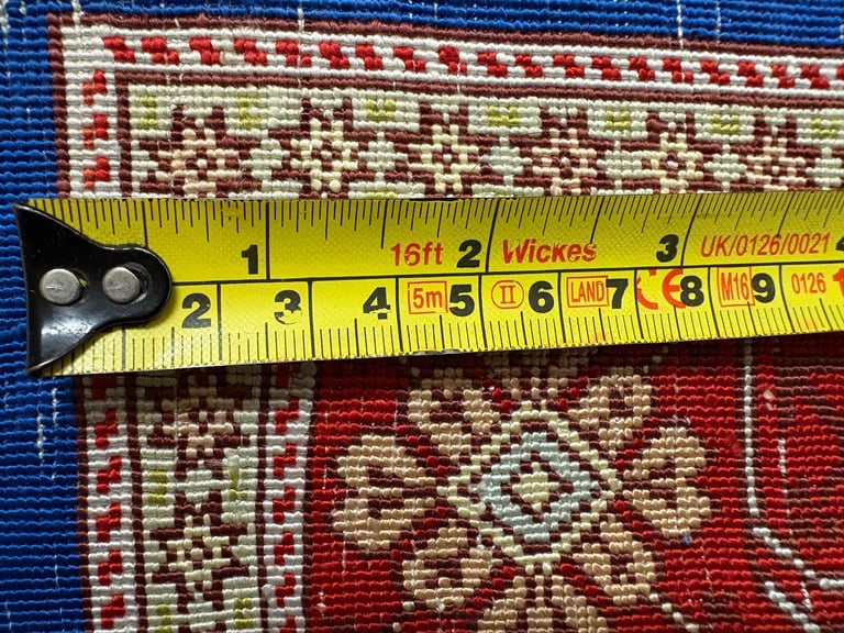 Vintage hand made Turkish hereke pure silk rug.78 cm x 50 cm .