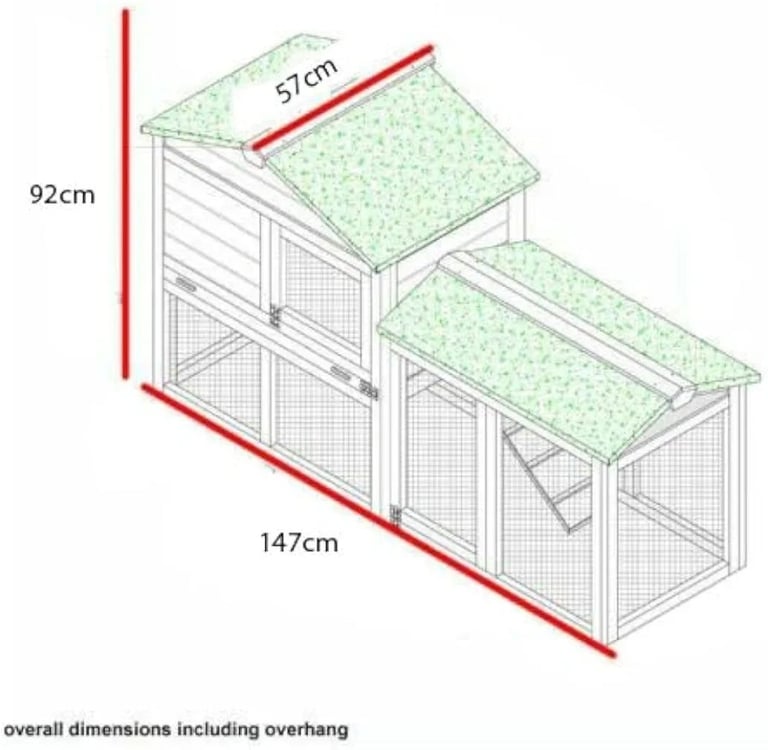 Double Decker Rabbit/Guinea Pig Hutch new for sale RRP £135