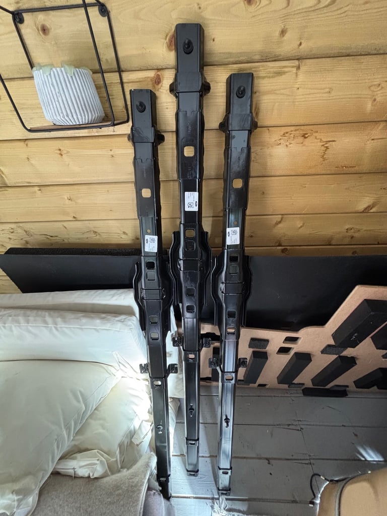 Seat rails for Ford transit van. 