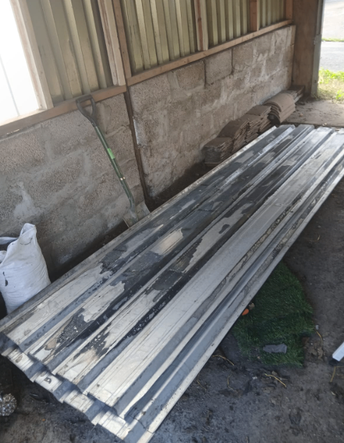  Corrugated Metal Roofing Sheets – 3.23m x 0.9m (9 Available)