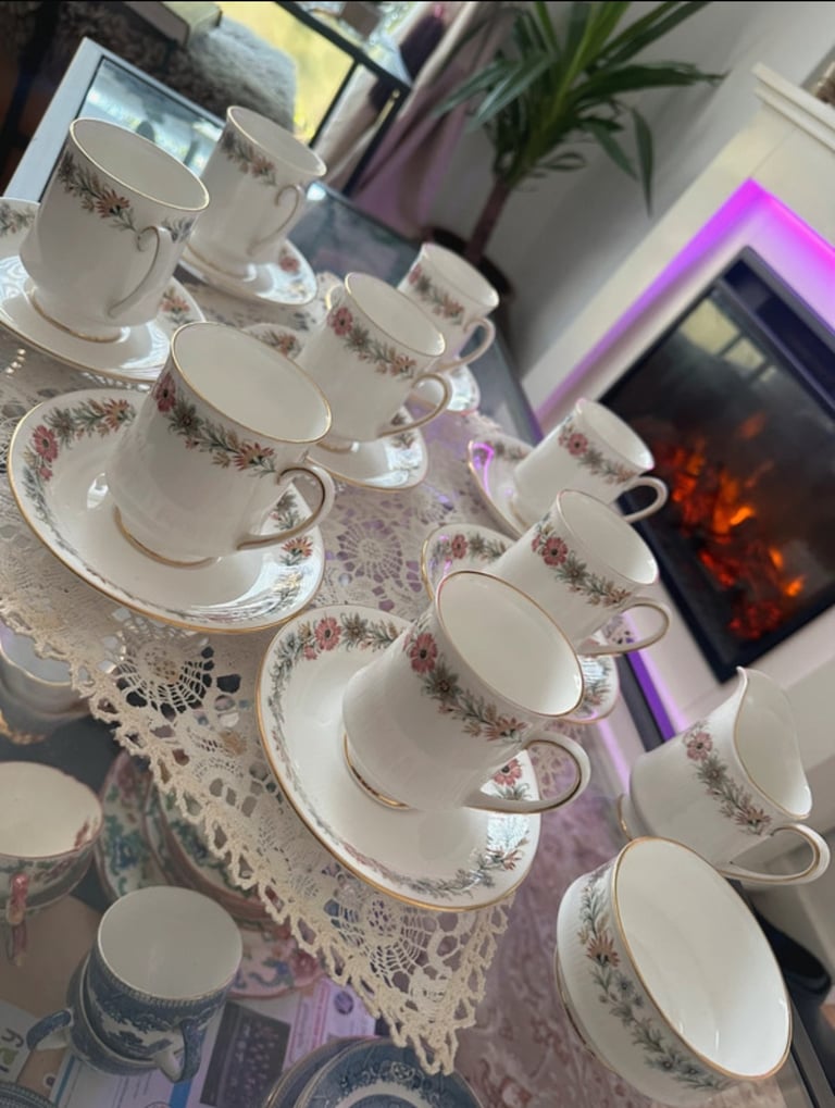 image for Lovely Vintage Bone China Paragon  18pieces tea set by appointment to H.M the Queen China Potters
