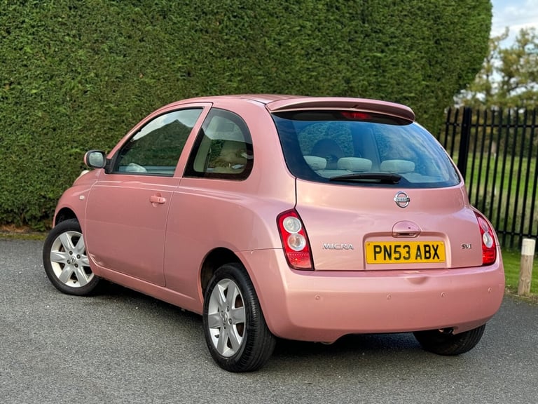 VERY RARE PINK NISSAN MICRA 1.4 PETROL SVE, WOW 1 LADY OWNER, VERY LOW 67K MILES