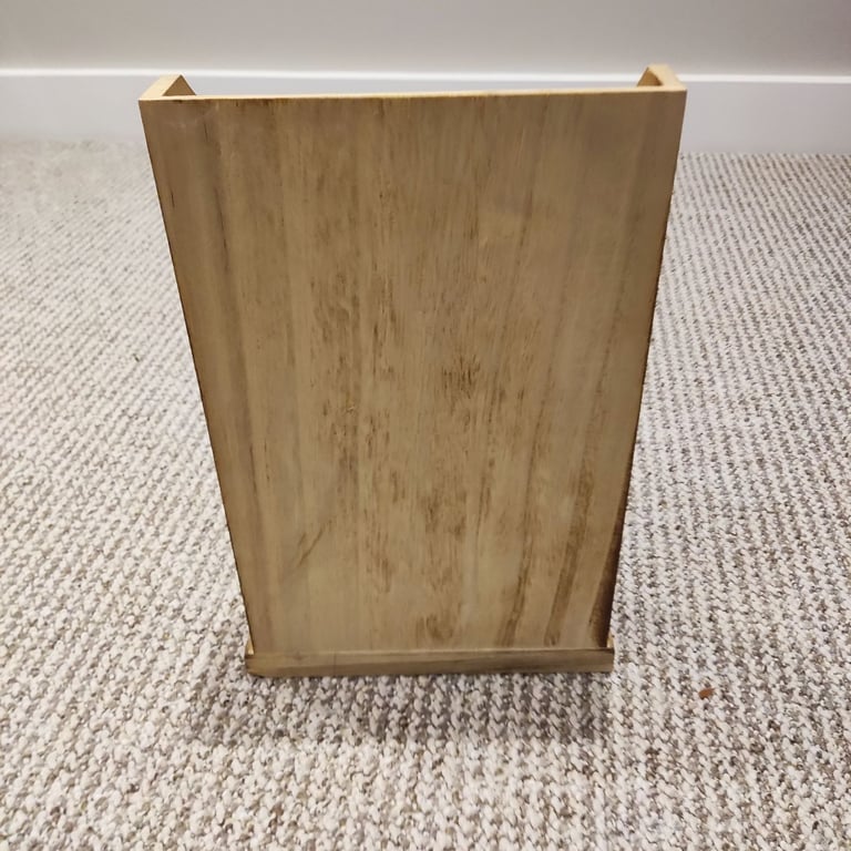 Small Wooden Storage Display Cabinet Brown