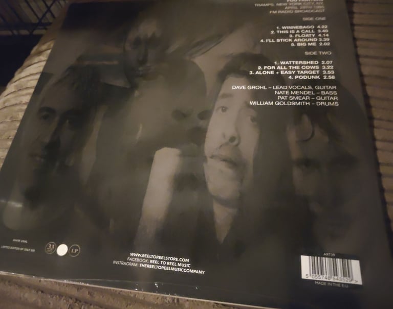 Foo Fighters live at Tramps New York City 1995 sealed vinyl album 