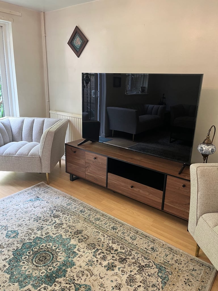 Idlewild Wood & Metal TV Stand 180cm