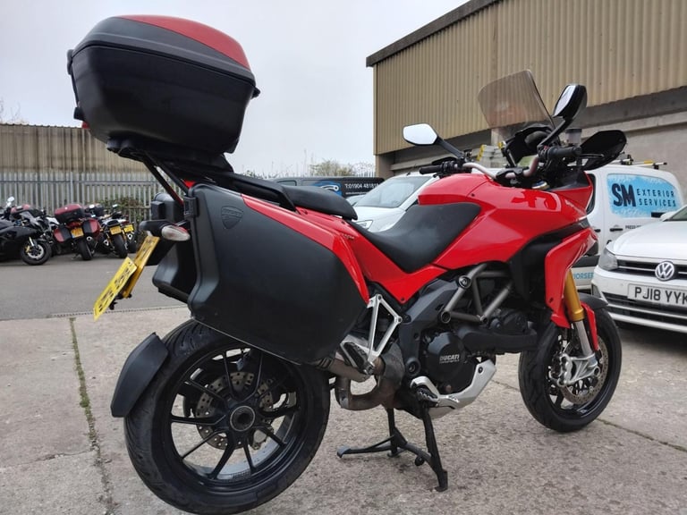 2011 11 DUCATI MULTISTRADA 1200 S TOURING TOURER LUGGAGE PANIERS ADVENTURE
