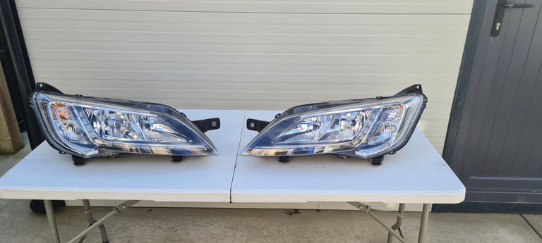 image for Fiat ducato 2014-2020 headlight chrome left+right brand new pair
