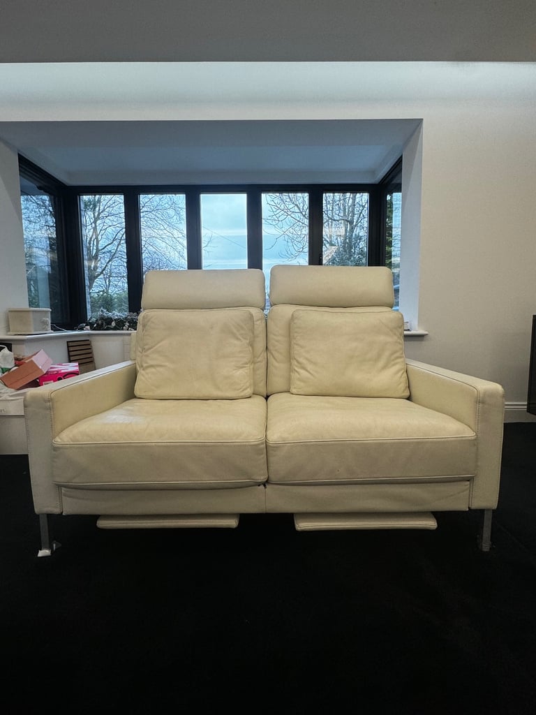 2x Rolf Benz Sofas - white