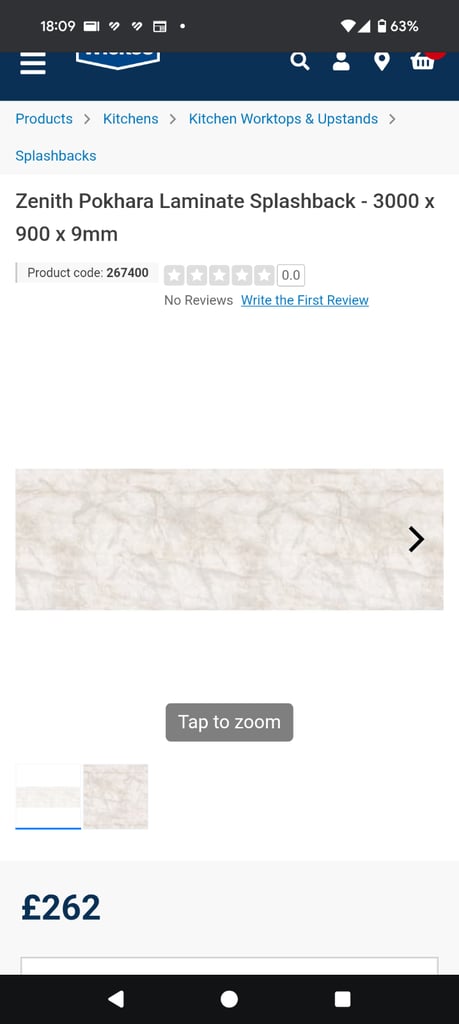 Zenith Pokhara kitchen splashback