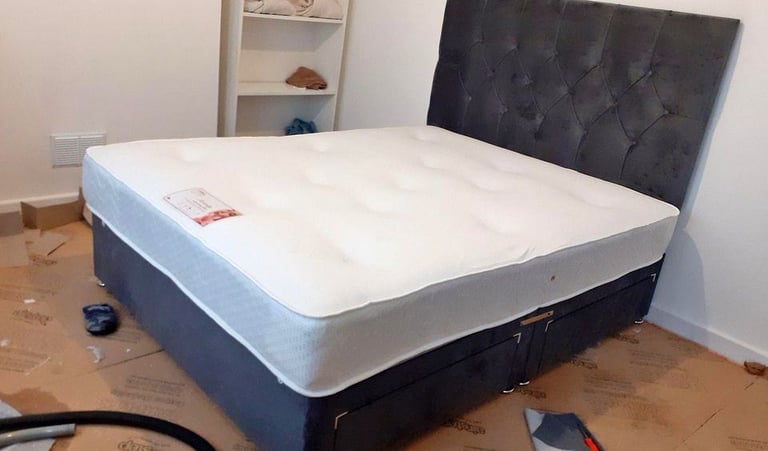 image for ** October Sale – Double Divan Bed, Optional Mattress, Drawers, Premium Offer **