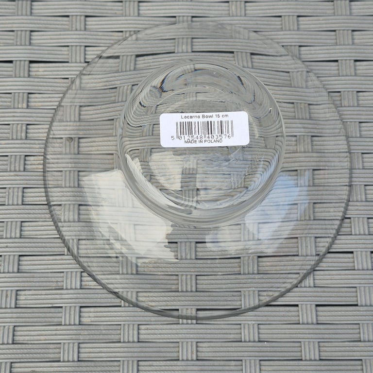 LSA Glass Locarno Bowl 15cm Handmade in Poland Clear Glass Jewellery Keys Serving 