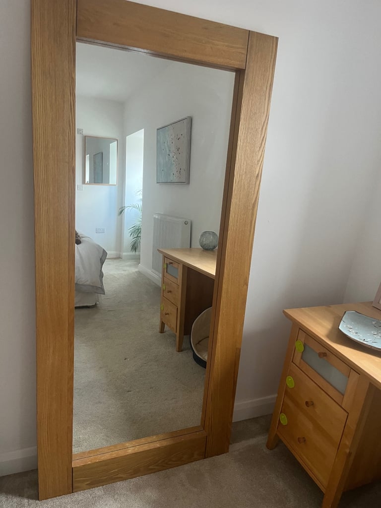 image for Large wooden mirror 