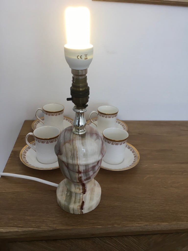 Vintage Heavy Oynx Lamp Base