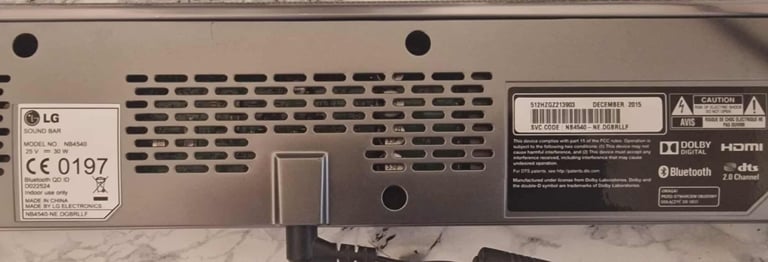 Lg soundbar and subwoofer NB4540 and S44A1-D Bluetooth connection 