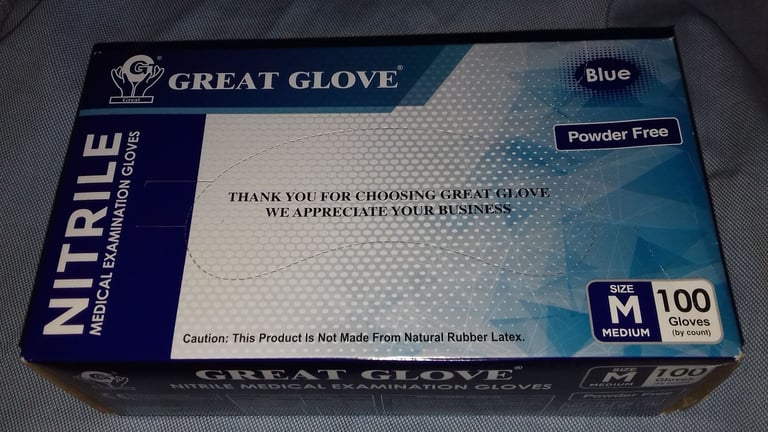 image for New Pack of Medical Examination Gloves - Nitrile - REDUCED