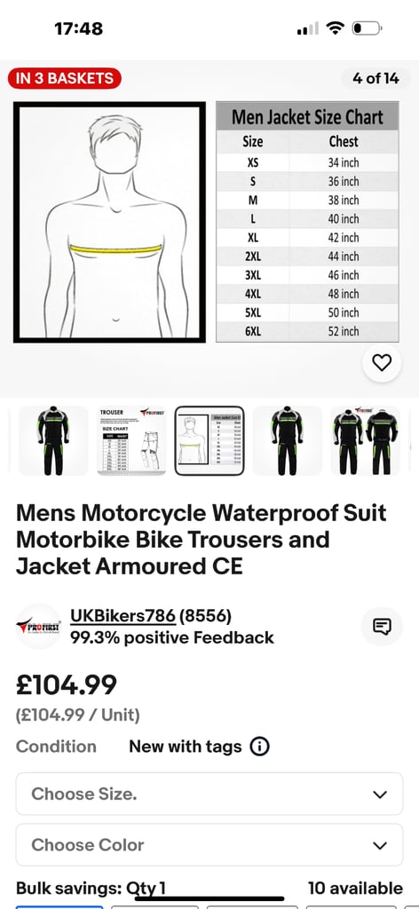 Motorbike jacket and pants 