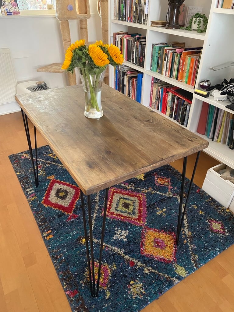 image for Handmade Craft Wooden Walnut Dining Table for 2 - 4 people, Office desk