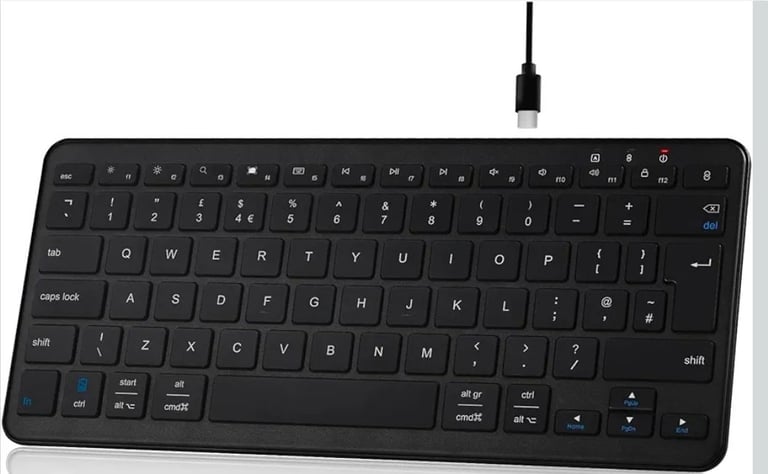 image for Bluetooth Wireless Keyboard, Mini Keyboard Rechargeable USB-