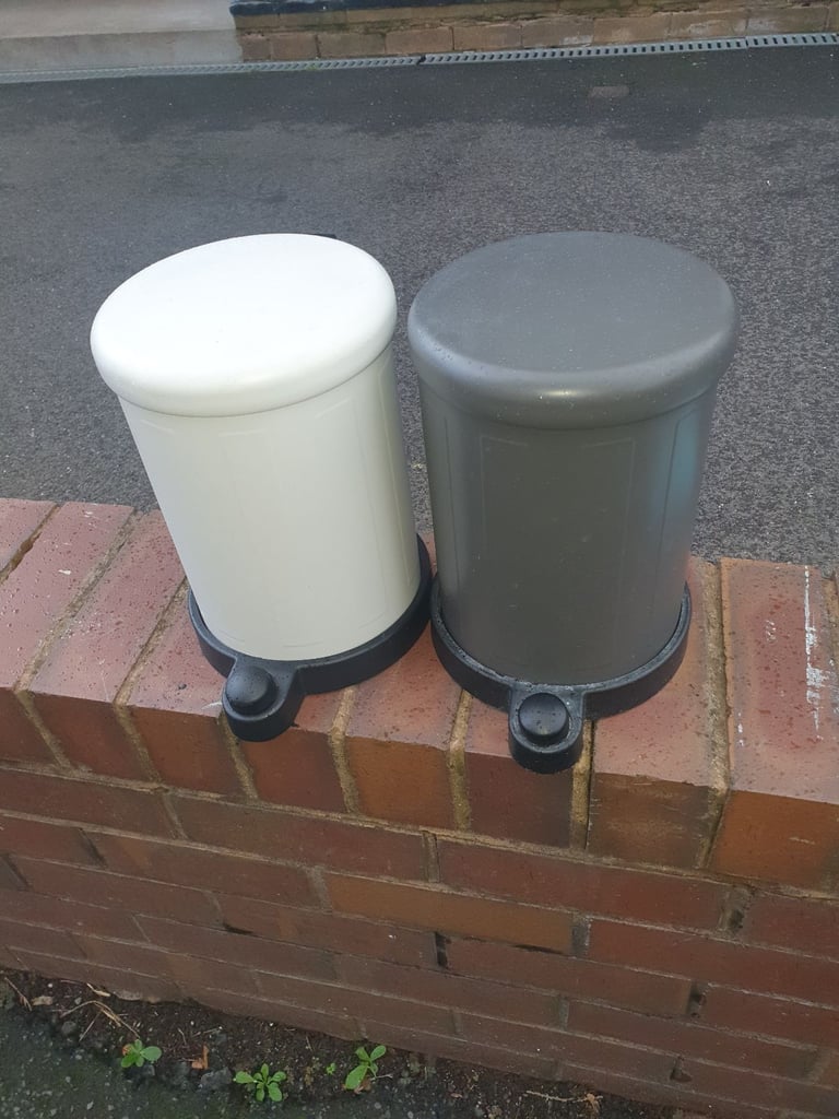 image for 2 Small IKEA Bins , White & Grey, Good Condition, Hardly Used , Clean.