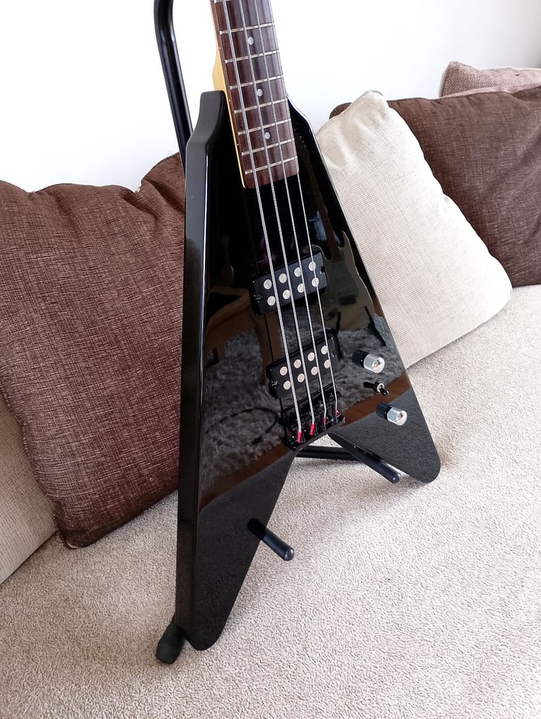 image for Wesley Gothic Full Scale Flying V Bass Guitar, £195 ono.