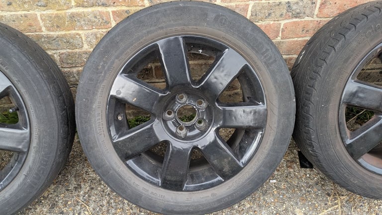 4 x 16" Alloy wheels with tyres from a VW Polo 5x100 stud fitment