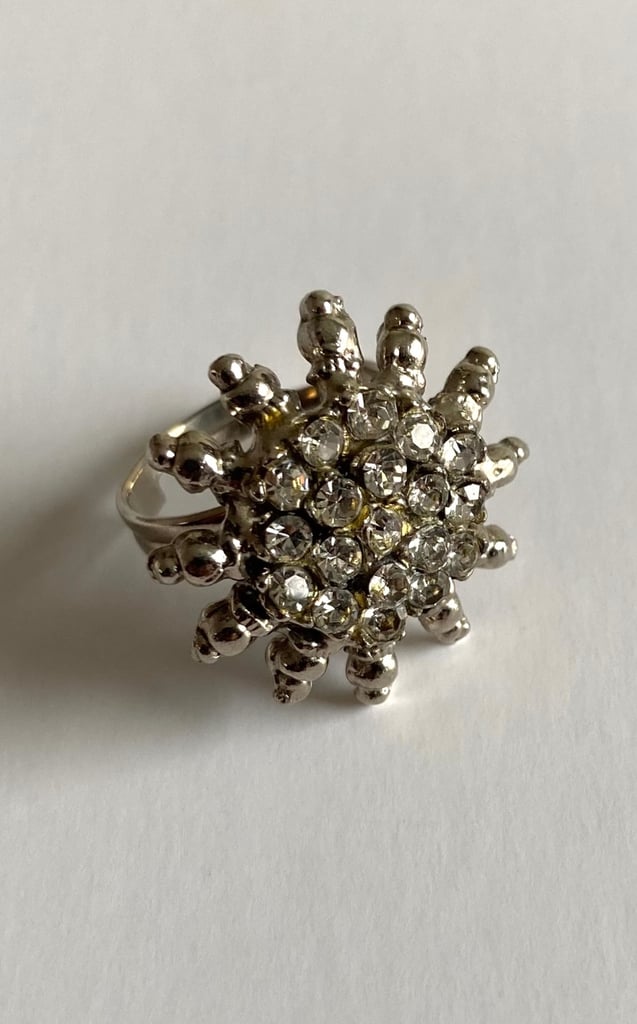 image for Star Shaped Cluster Ring with Adjustable Band 