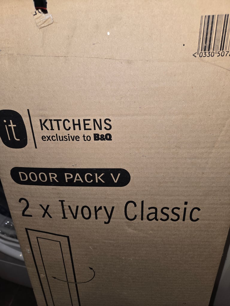 2 x Ivory Classic Tall Larder Doors