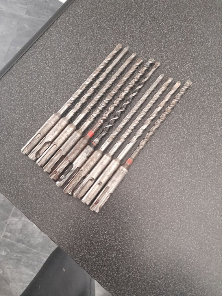 10 x NEW and UNUSED 6mm SDS Masonry Drill Bits