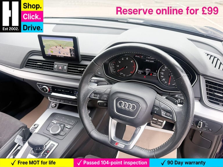2017 Audi Q5 2.0 TFSI S line S Tronic quattro Euro 6 (s/s) 5dr ESTATE Petrol Automatic