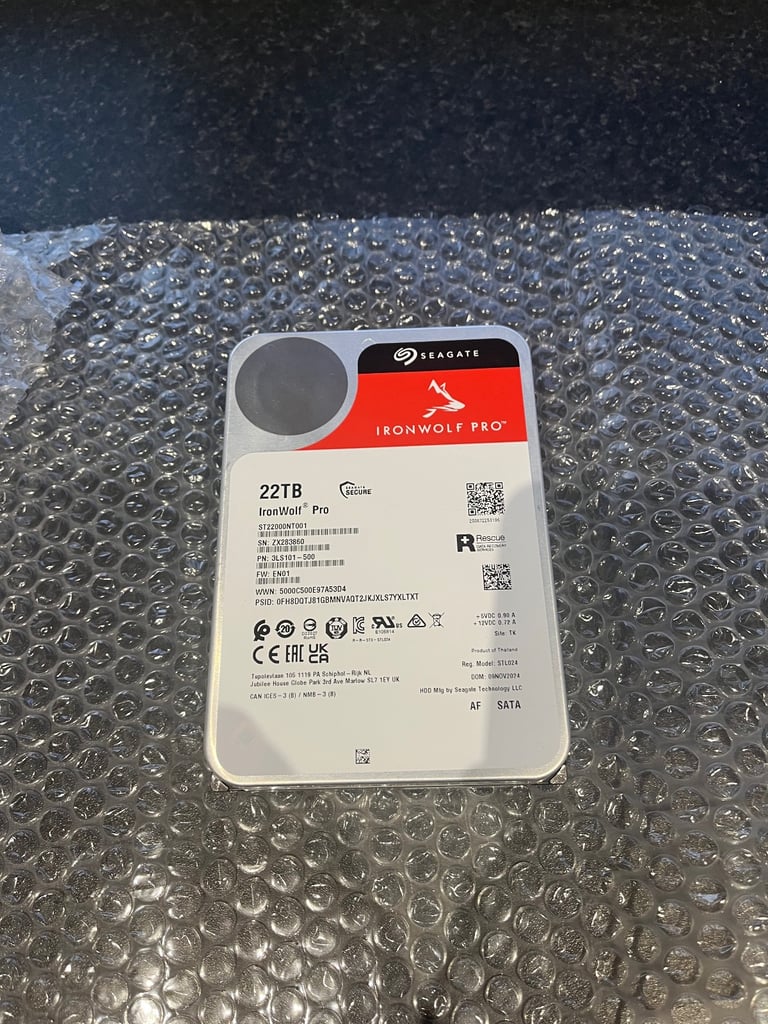 image for Seagate Ironwolf Pro 22tb Hard drive