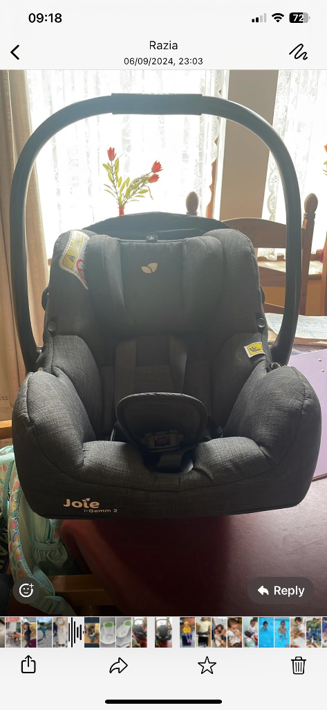 Mamas and papas carry cot and sachet 