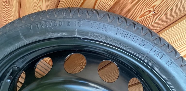 Audi A1   VW Polo   VW Golf  18inch Space Saver wheel          1J0601027M.  3.5,Jx18H2