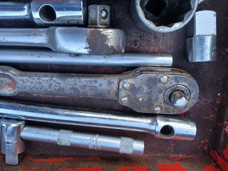 Vintage Britool  1/2 Drive Mixed Sockets and Spanners.