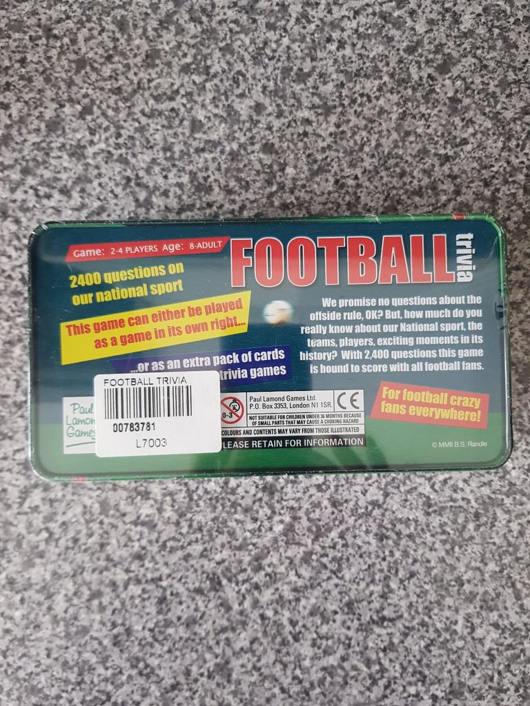 Dunelm Football Clock and Football Trivia 