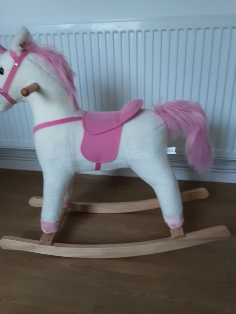 Unicorn rocking horse.