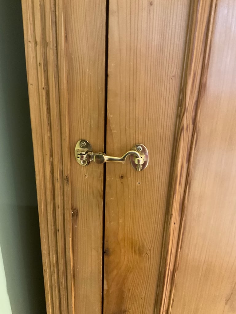 Antique French Pine Housekeepers Cupboard/ Wardrobe C1860 -1870