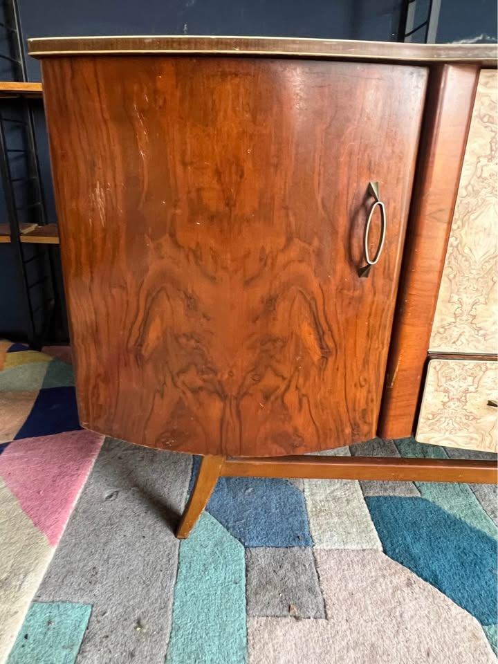 Beautility mid-century sideboard cocktail cabinet credenza