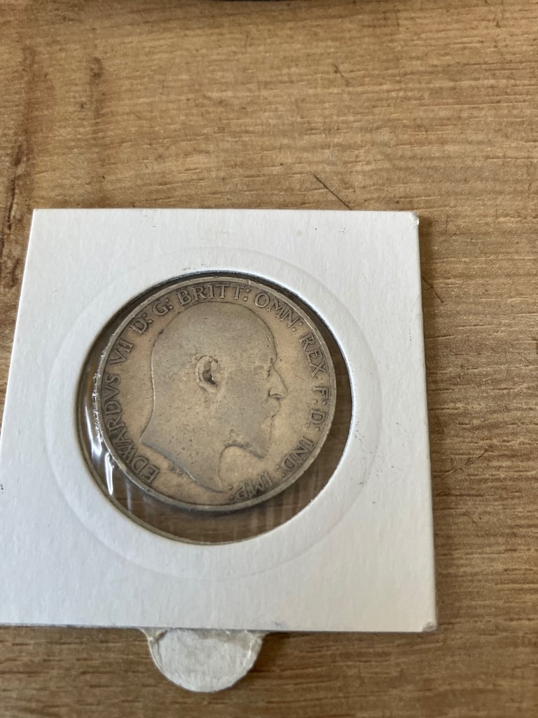 1903 Edward silver florin coin