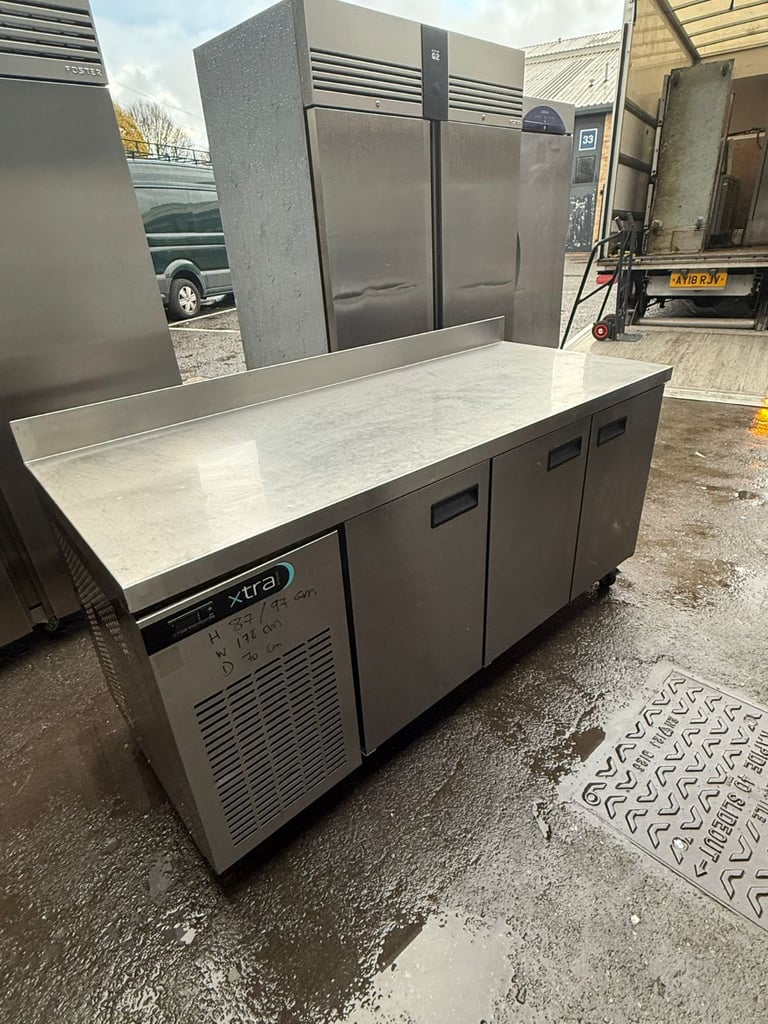 Foster Xtra Stainless Steel 3 Door Undercounter Fridge – Commercial Catering Equipment.
