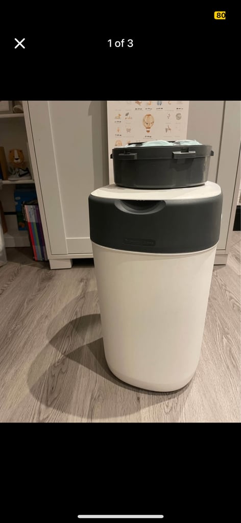 image for Tomme Tippee Twist & Click Nappy Disposal Bin