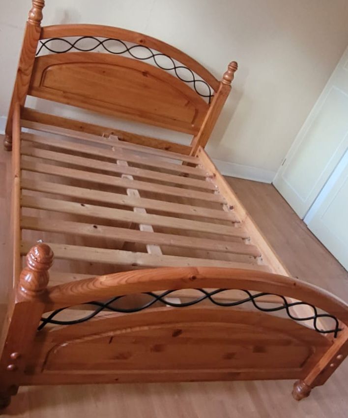 image for Double Pine Bedstead 