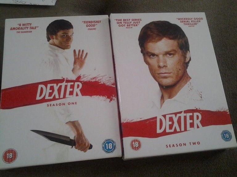 6  x  Dexter DVD boxsets for sale.
