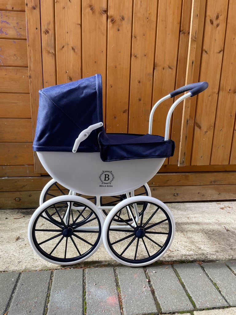 image for Bella Rosa traditional dolls pram 