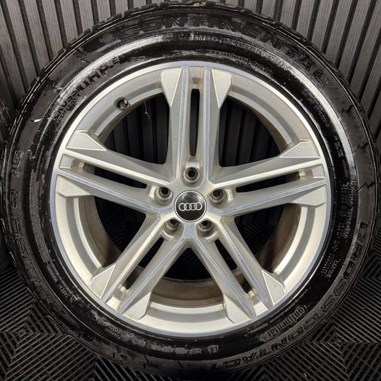 19'' GENUINE AUDI Q5 5 DOUBLE SPOKE S LINE ALLOY WHEELS TYRES ALLOYS