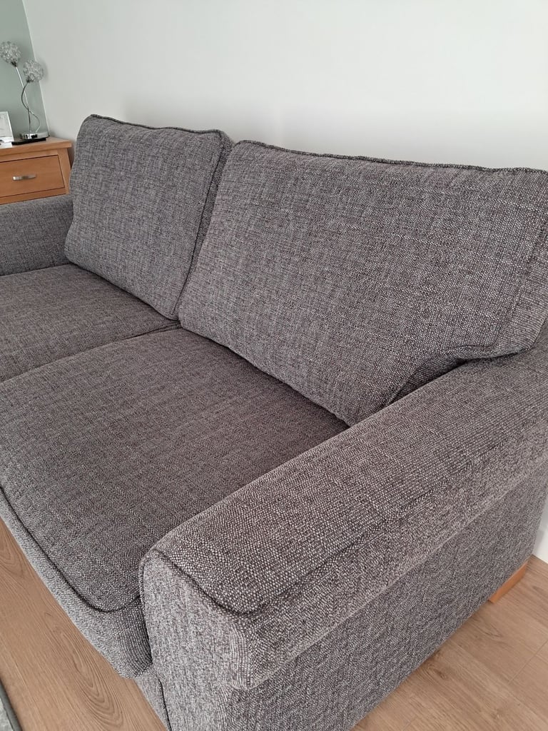 London 3 Seater Fabric Sofa 