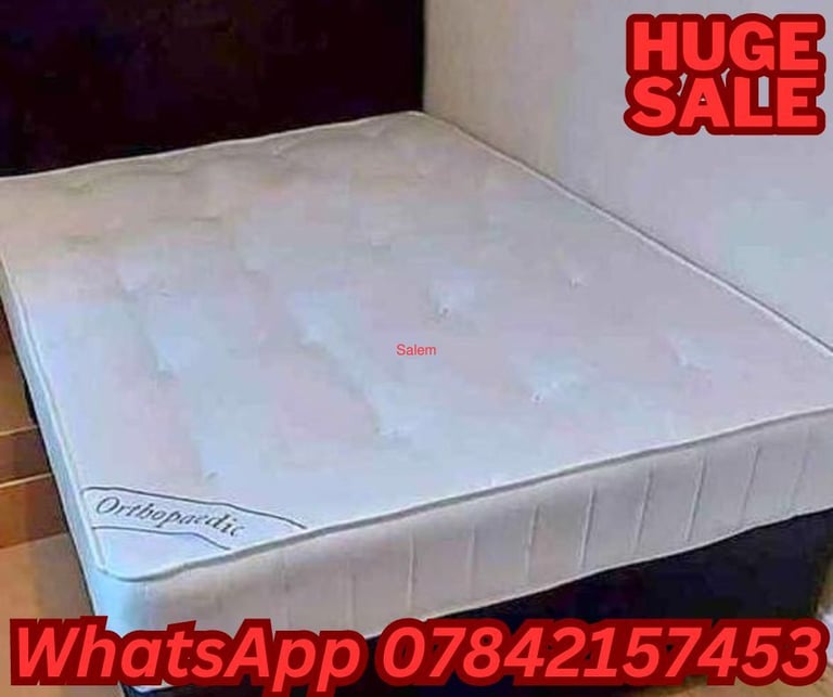 ❤ Plan Fabric Divan Double bed - Single Bed With Drawer Storage 