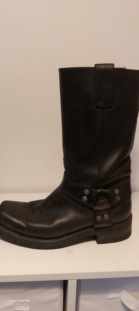 MAYURA 1501 CRUISER BOOTS. SIZE 43. BLACK  LEATHER