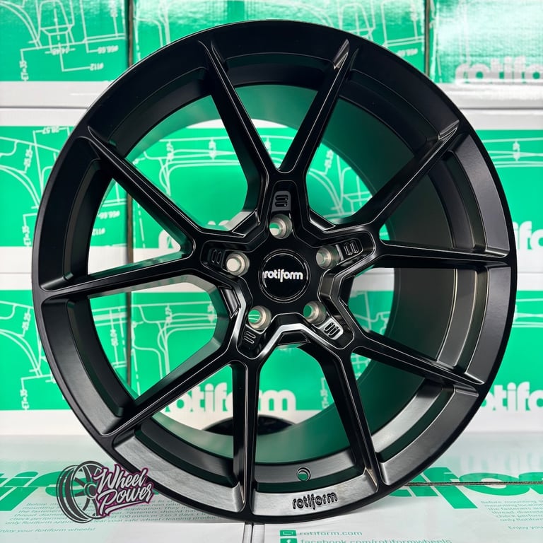 19” 5x112 Rotiform KPR Alloys New Black Wheels VW Caddy Golf Audi A3 Mercedes CLA