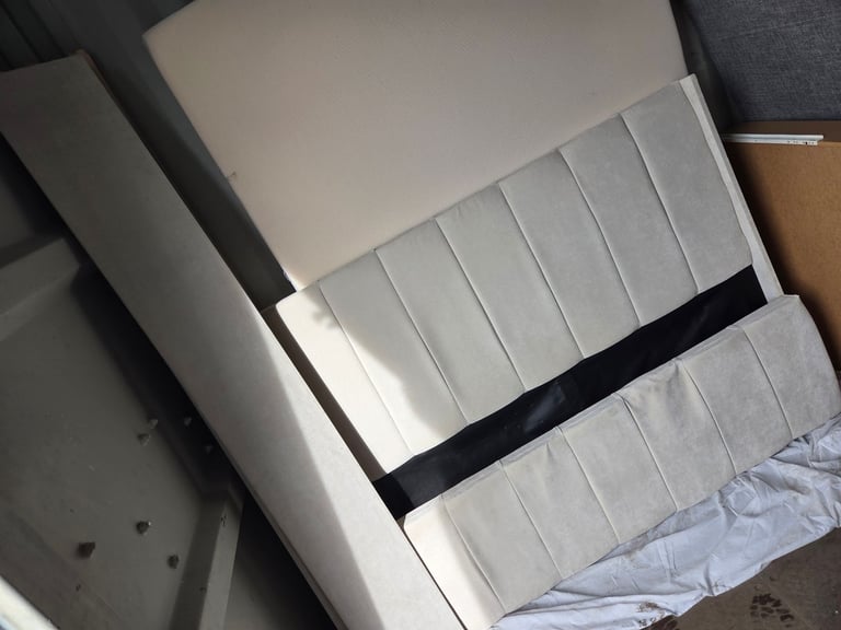 image for Double bed frame with mattress 